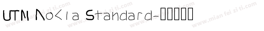 UTM Nokia Standard字体转换